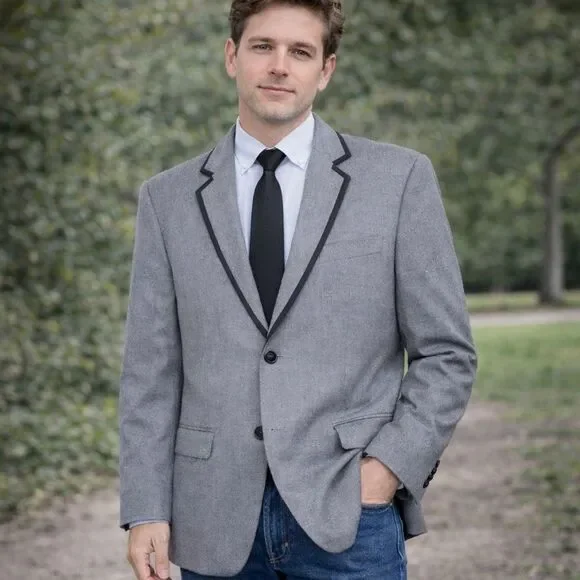 Cosmo Circle Custom Tailor Cashmere Jacket - Picture 1 of 8